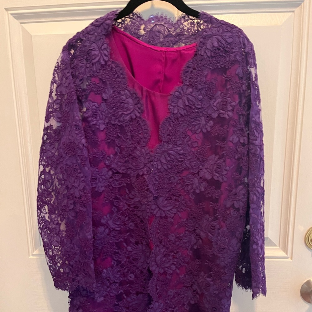 Custom Made Dress | Purple with Lace 💜